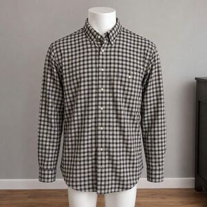 Vintage Bugle Boy Plaid Button Down Shirt XXL Gingham Checked Gorpcore Casual